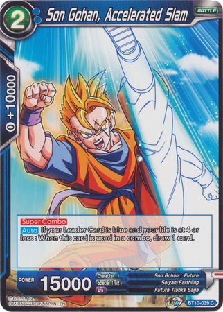 Son Gohan, Accelerated Slam (BT10-039) [Rise of the Unison Warrior 2nd Edition] | Sanctuary Gaming