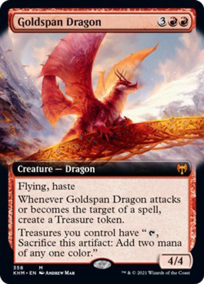 Goldspan Dragon (Extended Art) [Kaldheim] | Sanctuary Gaming