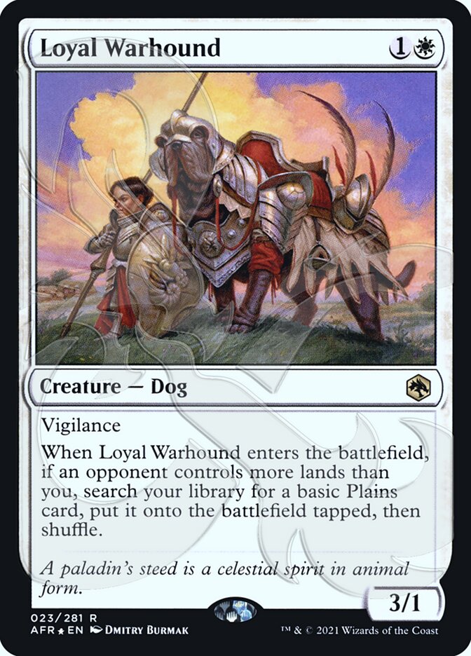 Loyal Warhound (Ampersand Promo) [Dungeons & Dragons: Adventures in the Forgotten Realms Promos] | Sanctuary Gaming