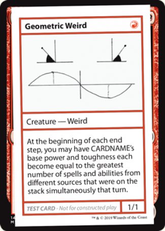 Geometric Weird (2021 Edition) [Mystery Booster Playtest Cards] | Sanctuary Gaming