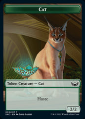 Cat // Wizard Double-sided Token [Streets of New Capenna Tokens] | Sanctuary Gaming