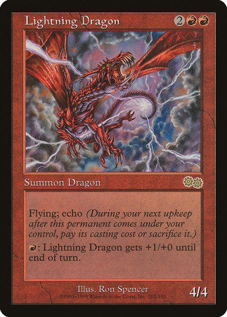 Lightning Dragon [Urza's Saga] | Sanctuary Gaming
