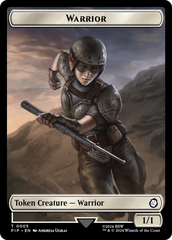 Radiation // Warrior Double-Sided Token [Fallout Tokens] | Sanctuary Gaming