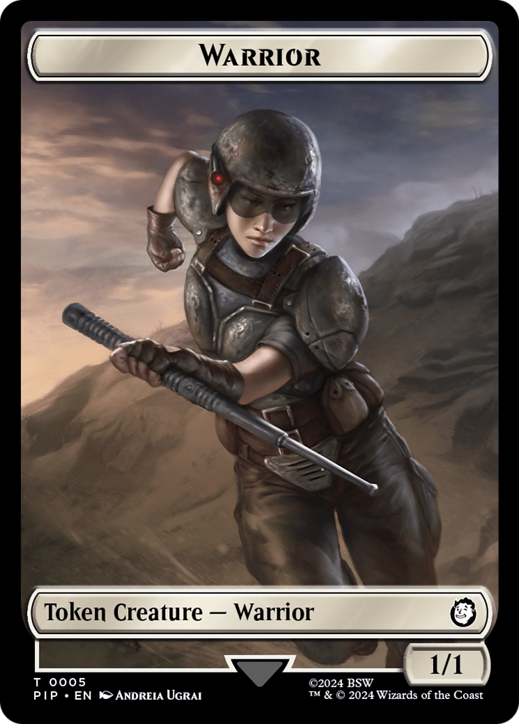 Treasure (0019) // Warrior Double-Sided Token [Fallout Tokens] | Sanctuary Gaming