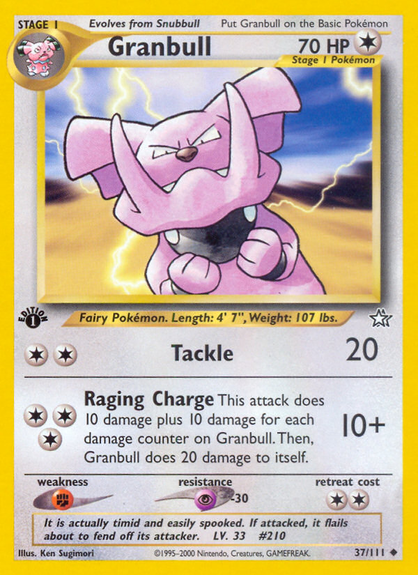 Granbull (37/111) [Neo Genesis 1st Edition] | Sanctuary Gaming