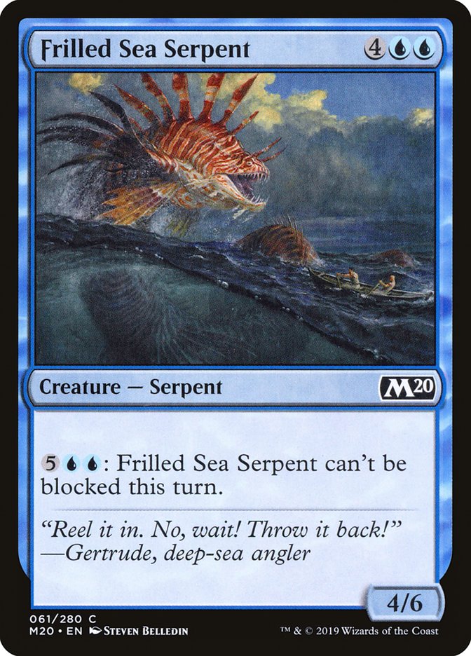 Frilled Sea Serpent [Core Set 2020] | Sanctuary Gaming