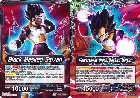 Black Masked Saiyan // Powerthirst Black Masked Saiyan (Giant Card) (BT5-105) [Oversized Cards] | Sanctuary Gaming