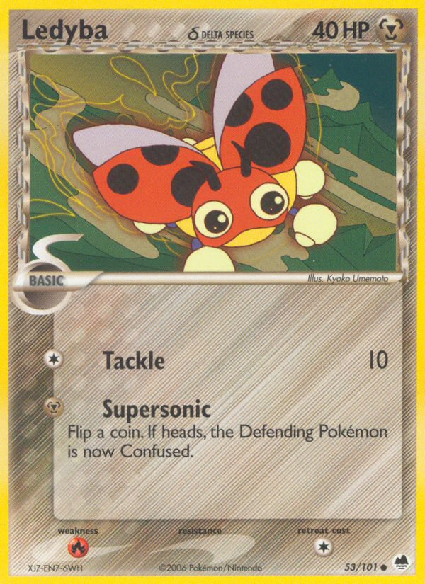 Ledyba (53/101) (Delta Species) [EX: Dragon Frontiers] | Sanctuary Gaming