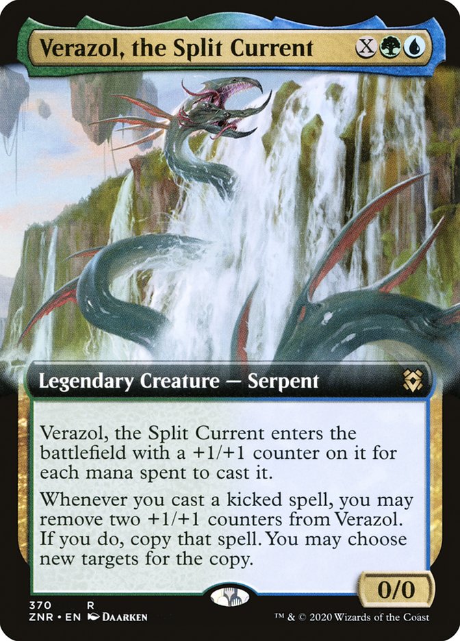 Verazol, the Split Current (Extended Art) [Zendikar Rising] | Sanctuary Gaming