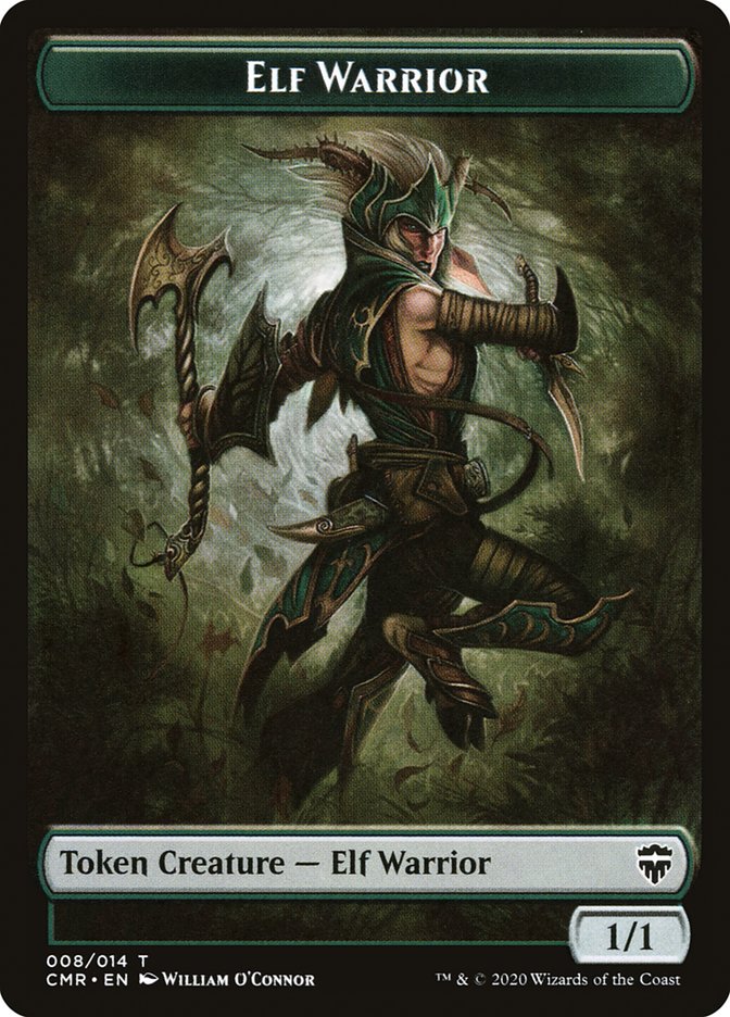 Elf Warrior Token [Commander Legends Tokens] | Sanctuary Gaming