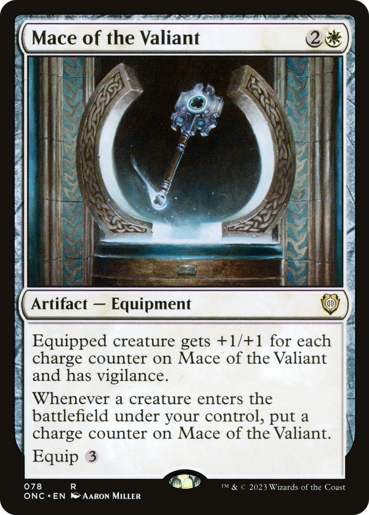 Mace of the Valiant [Phyrexia: All Will Be One Commander] | Sanctuary Gaming