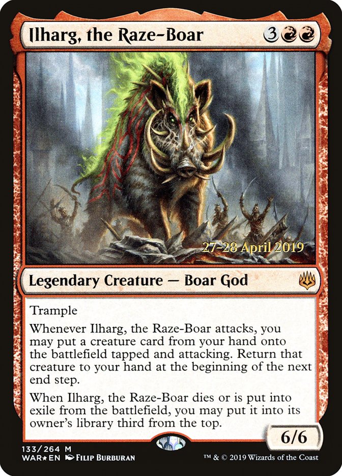 Ilharg, the Raze-Boar  [War of the Spark Prerelease Promos] | Sanctuary Gaming