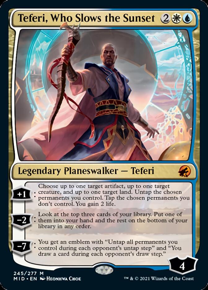 Teferi, Who Slows the Sunset [Innistrad: Midnight Hunt] | Sanctuary Gaming