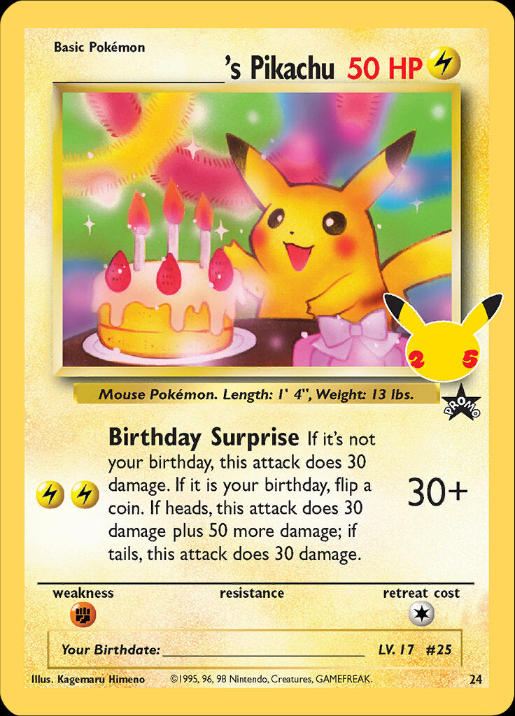 _____'s Pikachu (24) [Celebrations: 25th Anniversary - Classic Collection] | Sanctuary Gaming