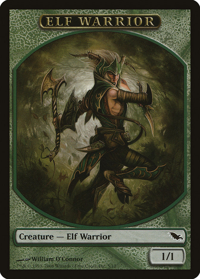 Elf Warrior (5/12) [Shadowmoor Tokens] | Sanctuary Gaming