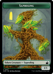 Saproling // Beast Double-Sided Token [Ravnica Remastered Tokens] | Sanctuary Gaming