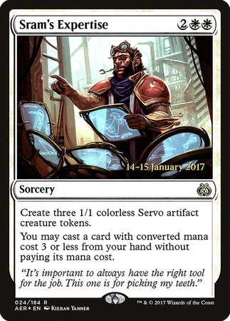 Sram's Expertise [Aether Revolt Promos] | Sanctuary Gaming