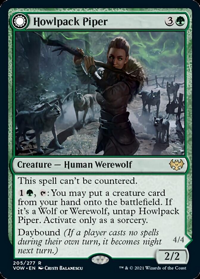 Howlpack Piper // Wildsong Howler [Innistrad: Crimson Vow] | Sanctuary Gaming