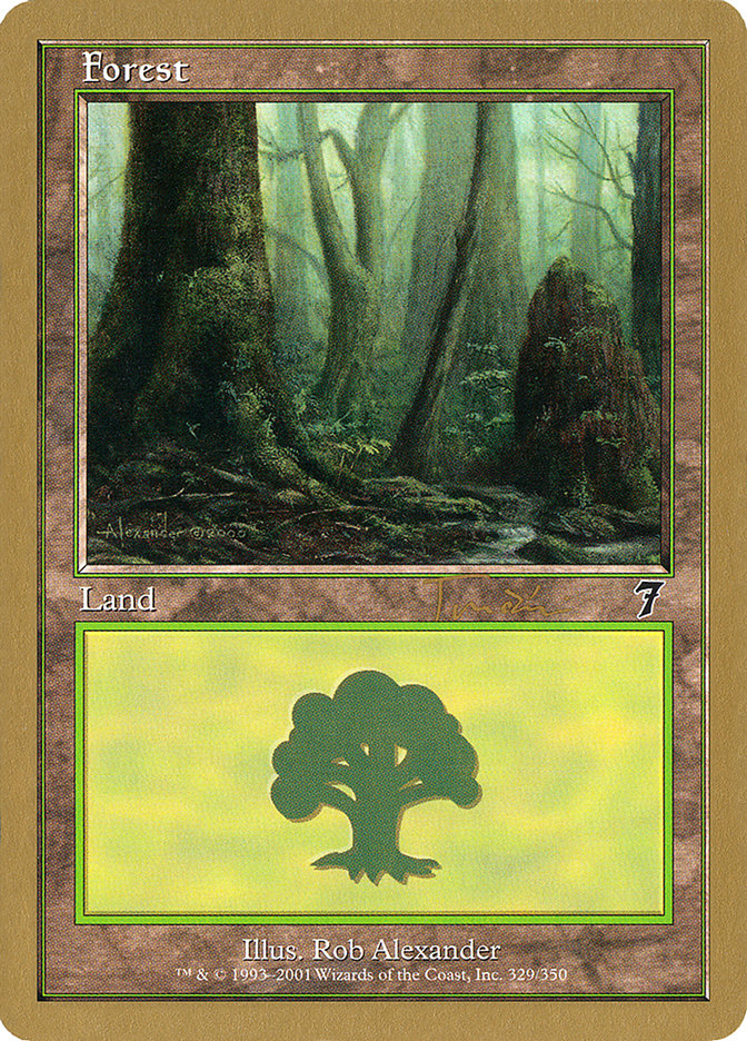 Forest (jt329) (Jan Tomcani) [World Championship Decks 2001] | Sanctuary Gaming