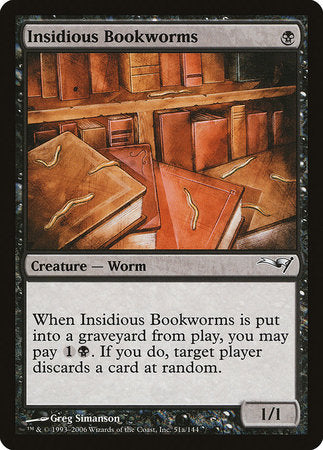 Insidious Bookworms (Version 2) [Coldsnap Theme Decks] | Sanctuary Gaming