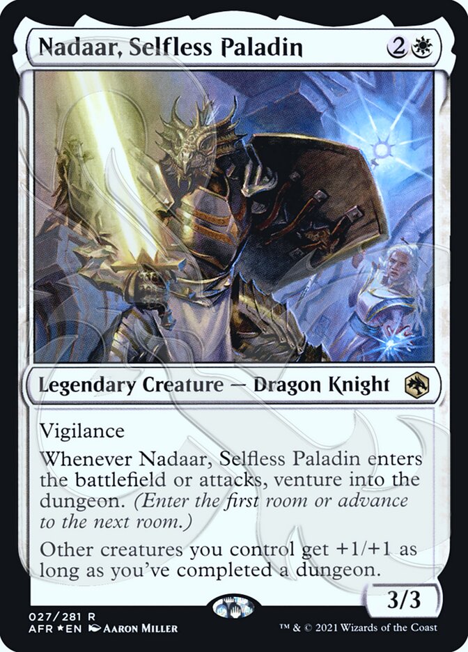 Nadaar, Selfless Paladin (Ampersand Promo) [Dungeons & Dragons: Adventures in the Forgotten Realms Promos] | Sanctuary Gaming