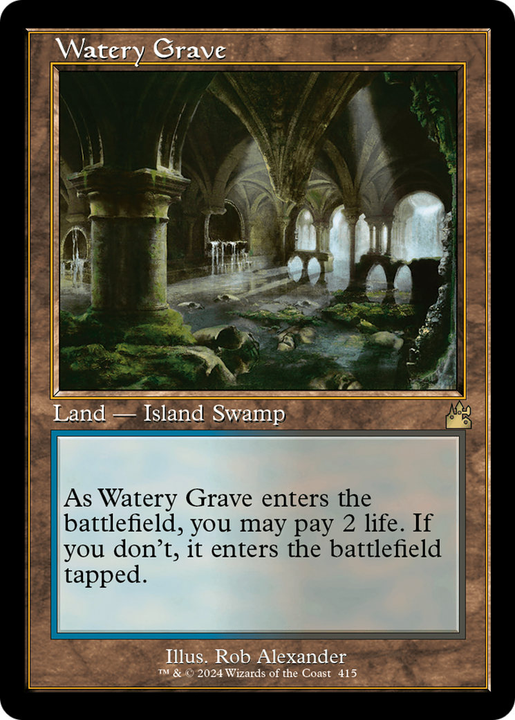 Watery Grave (Retro) [Ravnica Remastered] | Sanctuary Gaming