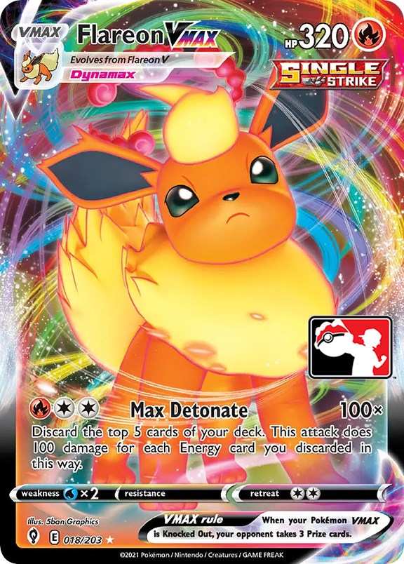 Flareon VMAX (018/203) [Prize Pack Series One] | Sanctuary Gaming