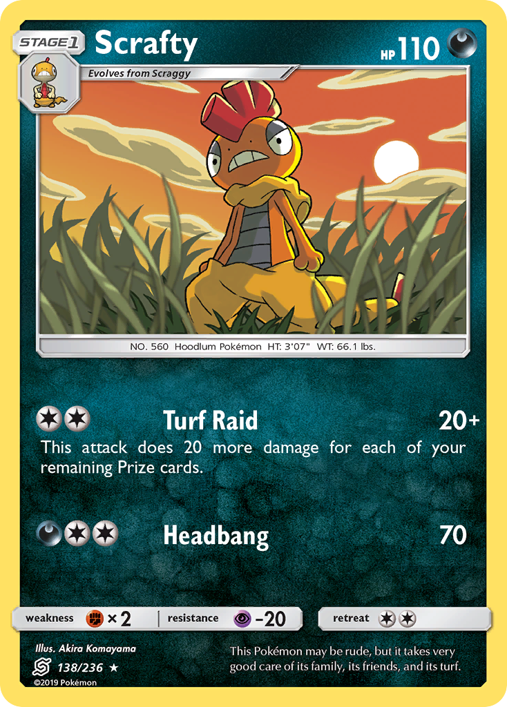 Scrafty (138/236) [Sun & Moon: Unified Minds] | Sanctuary Gaming