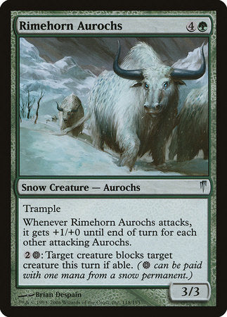 Rimehorn Aurochs [Coldsnap] | Sanctuary Gaming