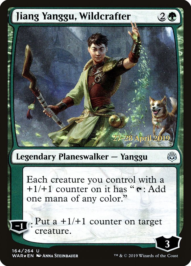 Jiang Yanggu, Wildcrafter  [War of the Spark Prerelease Promos] | Sanctuary Gaming