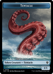 Tentacle // Koma's Coil Double-Sided Token [Murders at Karlov Manor Commander Tokens] | Sanctuary Gaming