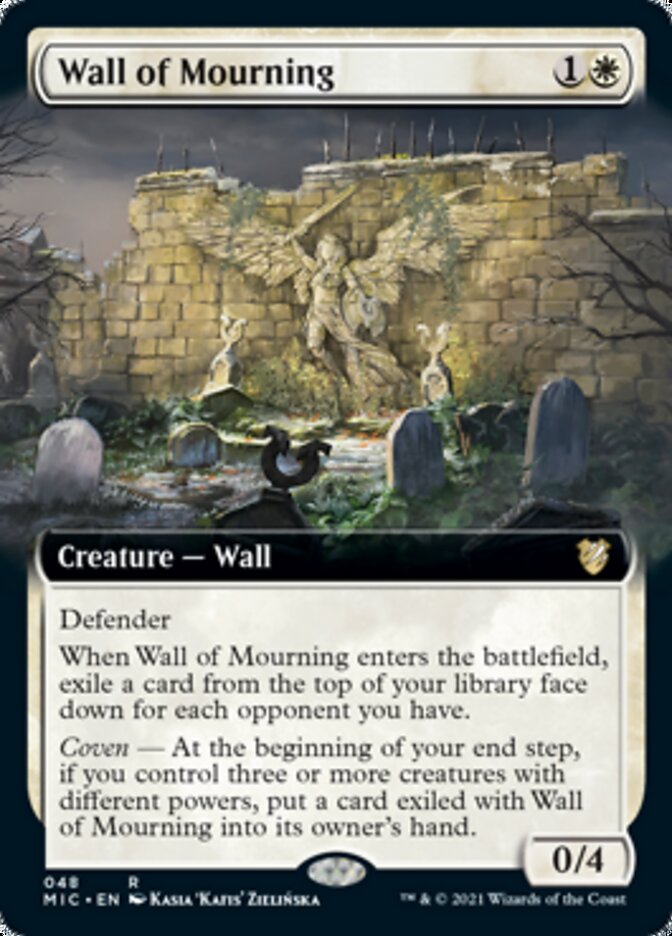 Wall of Mourning (Extended) [Innistrad: Midnight Hunt Commander] | Sanctuary Gaming