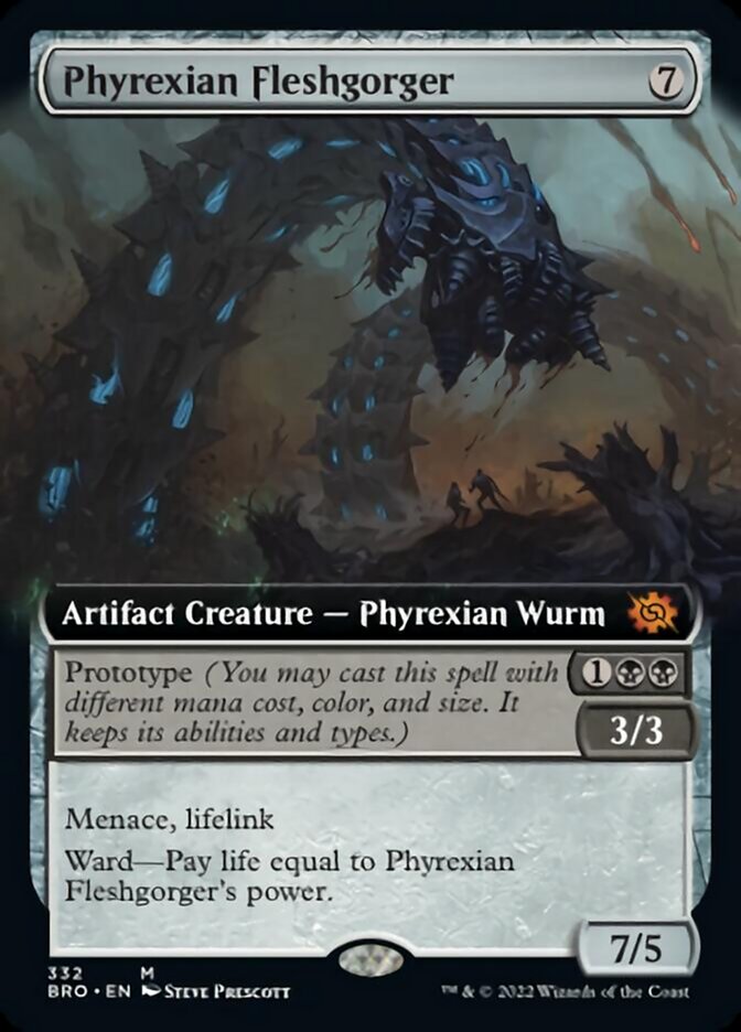 Phyrexian Fleshgorger (Extended Art) [The Brothers' War] | Sanctuary Gaming