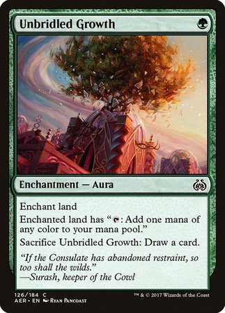 Unbridled Growth [Aether Revolt] | Sanctuary Gaming
