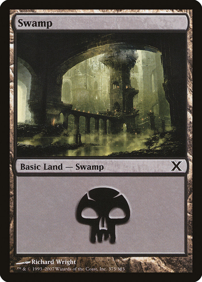 Swamp (375) [Tenth Edition] | Sanctuary Gaming