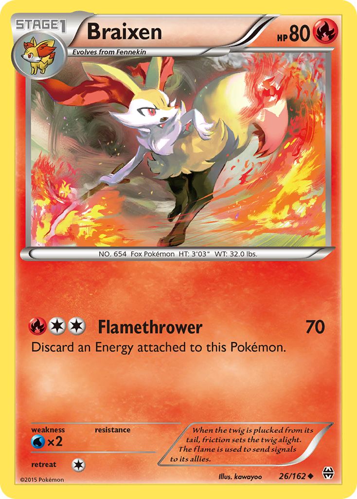 Braixen (26/162) [XY: BREAKthrough] | Sanctuary Gaming