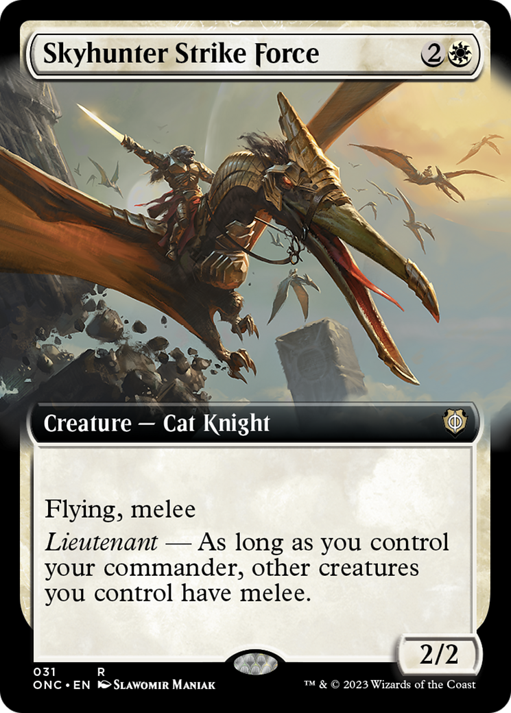 Skyhunter Strike Force (Extended Art) [Phyrexia: All Will Be One Commander] | Sanctuary Gaming