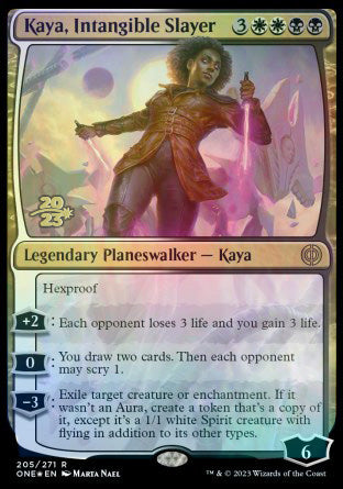Kaya, Intangible Slayer [Phyrexia: All Will Be One Prerelease Promos] | Sanctuary Gaming