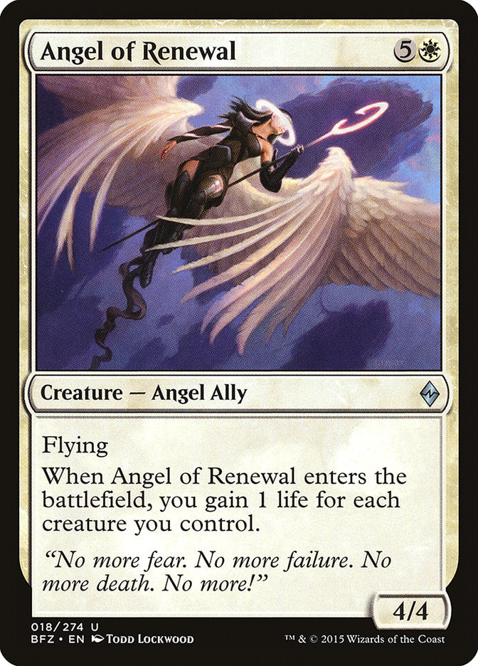 Angel of Renewal [Battle for Zendikar] | Sanctuary Gaming