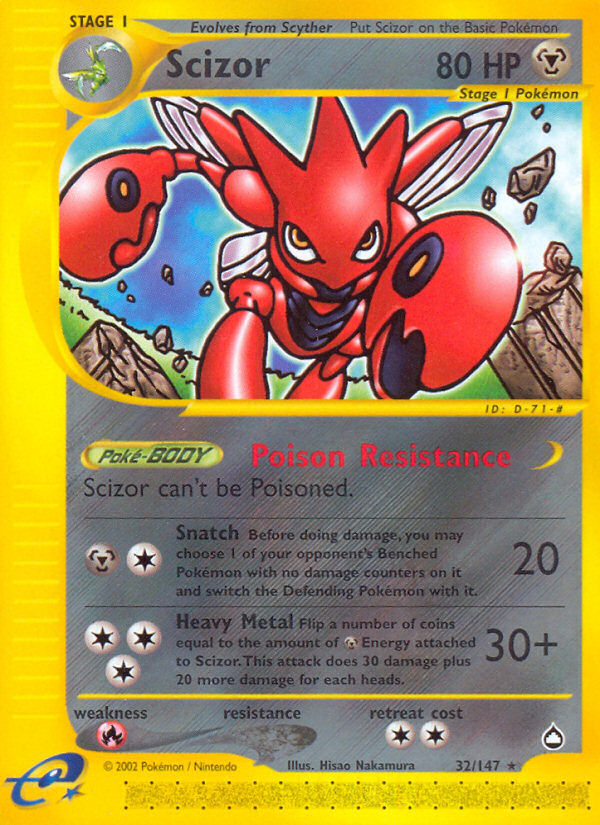 Scizor (32/147) [Aquapolis] | Sanctuary Gaming