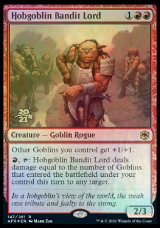 Hobgoblin Bandit Lord [Dungeons & Dragons: Adventures in the Forgotten Realms Prerelease Promos] | Sanctuary Gaming