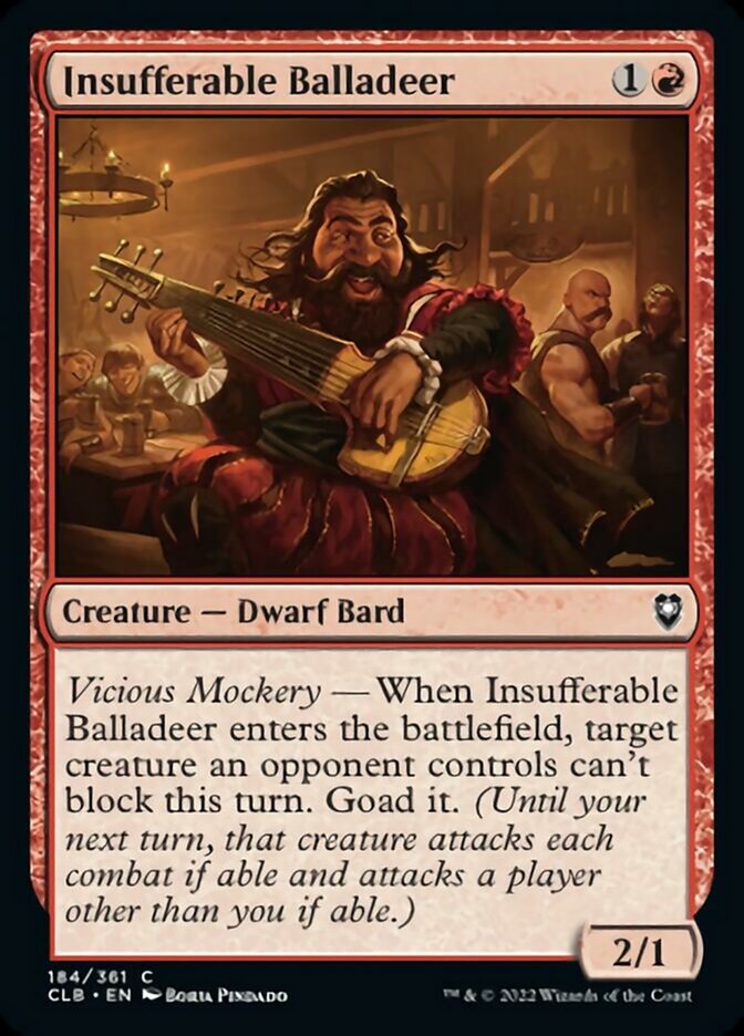 Insufferable Balladeer [Commander Legends: Battle for Baldur's Gate] | Sanctuary Gaming