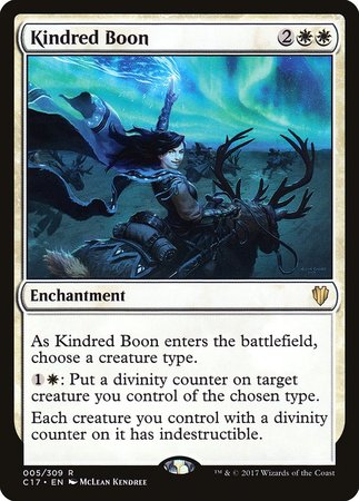 Kindred Boon [Commander 2017] | Sanctuary Gaming