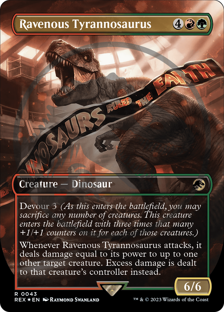 Ravenous Tyrannosaurus Emblem (Borderless) [Jurassic World Collection Tokens] | Sanctuary Gaming