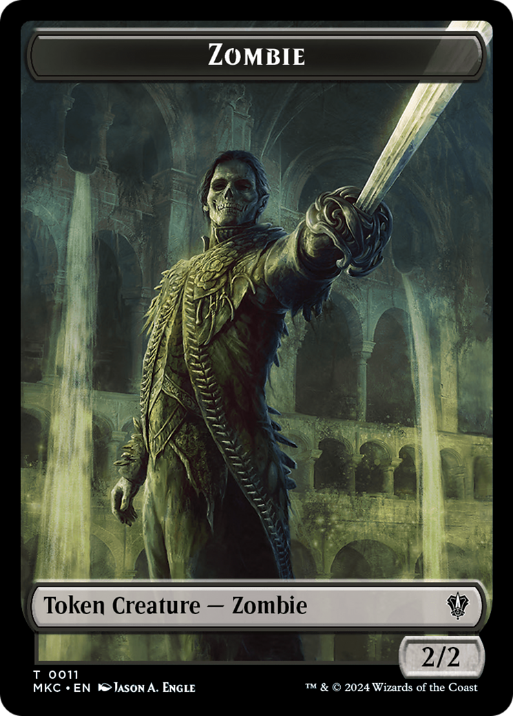 Copy // Zombie Double-Sided Token [Murders at Karlov Manor Commander Tokens] | Sanctuary Gaming