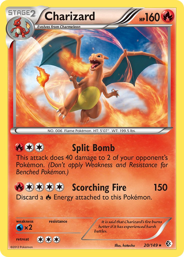 Charizard (20/149) (Cosmos Holo) (Blister Exclusive) [Black & White: Boundaries Crossed] | Sanctuary Gaming