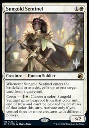 Sungold Sentinel (Promo Pack) [Innistrad: Midnight Hunt Promos] | Sanctuary Gaming