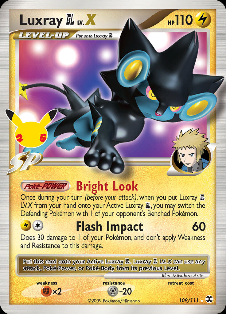 Luxray GL LV.X (109/111) [Celebrations: 25th Anniversary - Classic Collection] | Sanctuary Gaming