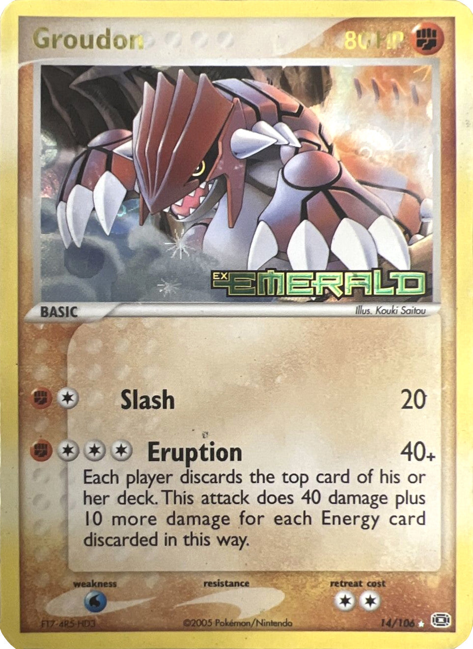 Groudon (14/106) (Stamped) [EX: Emerald] | Sanctuary Gaming