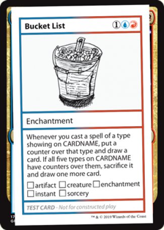 Bucket List (2021 Edition) [Mystery Booster Playtest Cards] | Sanctuary Gaming